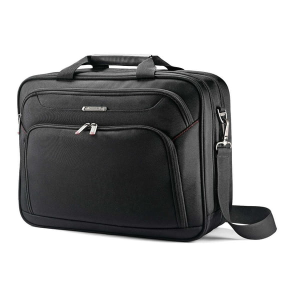 Samsonite Xenon 3.0 Gusset Check-Point Friendly Tech Locker Brief, Black, Double Gusset