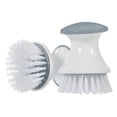 thumbnail image 4 of LABSERRON 2Pcs Kitchen Scrubber Brush Round Prevent Scratches Ergonomic Design 3.93X2.75X2.75in, 4 of 8
