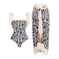 thumbnail image 1 of Beach Spa Swimsuit Three-Piece Set French Retro One-Piece Bikini, 1 of 1