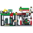 thumbnail image 2 of Gas Station & Convenience Store Building Set, 349 Pieces, City STEM Toy for Kids Teens Adults, 2 of 4