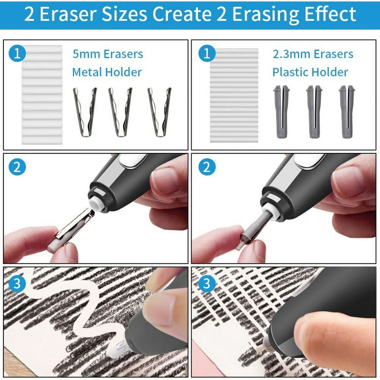 AFMAT Electric Eraser, Electric Eraser Kit for Artists,140 Eraser Refills,  Rechargeable Electric Erasers for Drafting, Electric Pencil Eraser, Battery  Operated Eraser for Drawing Pencils, Crafts, Arts 