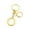 Gold_15, variant on Stainless Steel Gold Letter A-Z Keychain for Women Men, Initial Letter Pendant with Key Ring, Charms for Key Backpack Bag