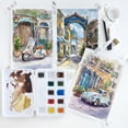 thumbnail image 4 of Van Gogh Watercolor Paint Set, Plastic Pocketbox, 12-Half Pan General Selection, 4 of 6