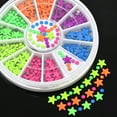 thumbnail image 2 of UDIYO Mixed Color Flat Back Star & Half Round DIY Nail Art Tips Decoration Wheel, 2 of 7