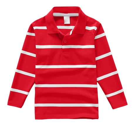 VUHXZWAF Boys Button Down Shirt Comfortable Long Sleeved Top Color Block Tees Daily Wear Size 12-14 Years