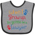 thumbnail image 3 of Inktastic Future Lawyer Boys Girls Attorney Boys or Girls Baby Bib, 3 of 4
