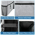 thumbnail image 6 of Walker Bag, Multi Pockets Folding Walker Basket Tote Bag with Cup Holder, Hand-free Carry Pouch Storage Bag for Universal Walkers, Large Capacity Organizer for Seniors Elderly, Gray, 6 of 7