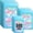 light blue, variant on CCOCC Rain Coats(2 Pack)-Reusable EVA Rain Ponchos For Adults Rain Jackets Raincoats For Men Women