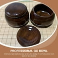 thumbnail image 2 of SHISUYAN Go Chess Pieces Storage Bowl Wood Chess Stones Holder Retrochess Storage Can, 2 of 8