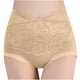 thumbnail image 2 of Puntoco Ropa interior para mujer, calzoncillos de encaje de color liso con flores, cintura alta, alta elasticidad, talla grande, bragas que levantan el abdomen y los glúteos, 2 of 3
