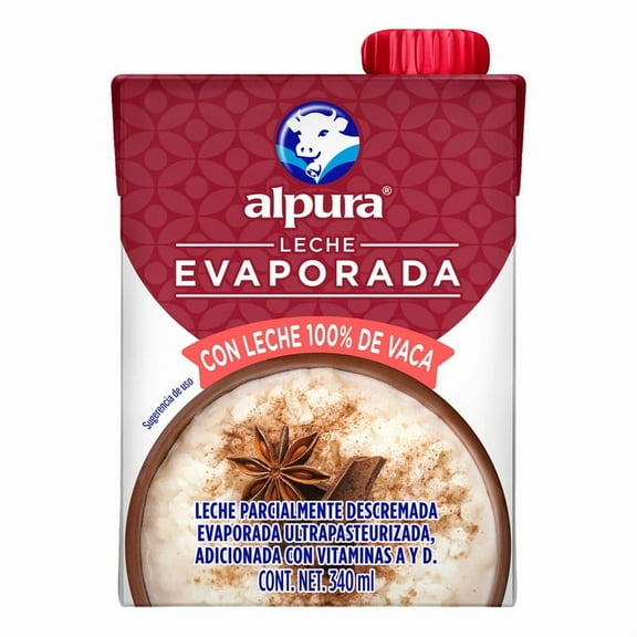 Leche evaporada Alpura regular 340 ml