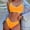 A_ Yellow, variant on UTSJKR Bandeau Bikini Sets for Women Adjustable Splicing Color High Cut Thong Swimsuit Bottom Sports 2 Piece Sweawear Orange S
