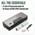 thumbnail image 5 of LEM MaxVacGo Cordless Vacuum Sealer, with Integrated Roll Holder and Cutter, 5 of 9