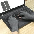 thumbnail image 4 of 1 Paire de Gants contre l'Arthrite Unisexe Gants de Compression Respirants Gants à Demi-Doigts, 4 of 10