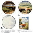 thumbnail image 3 of Designart "Yellow Pickup Truck Golden landscapes II" Pickup Truck Floater Framed Canvas Art Print, 3 of 7