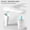 White, variant on BIMZUC Premium PU Leather Manicure Pillow Nail Rest Cushion U-shaped Hand Stand Set for Salon and Home Use 17.7 inches / 45 cm White