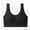 Black, variant on Women's Comfortable Seamless Underwear, Pink, Size L - Nylon Spandex Blend, Sports Bra Style with Wide U-Neck, Breathable for Daily Wear & Light Activities
