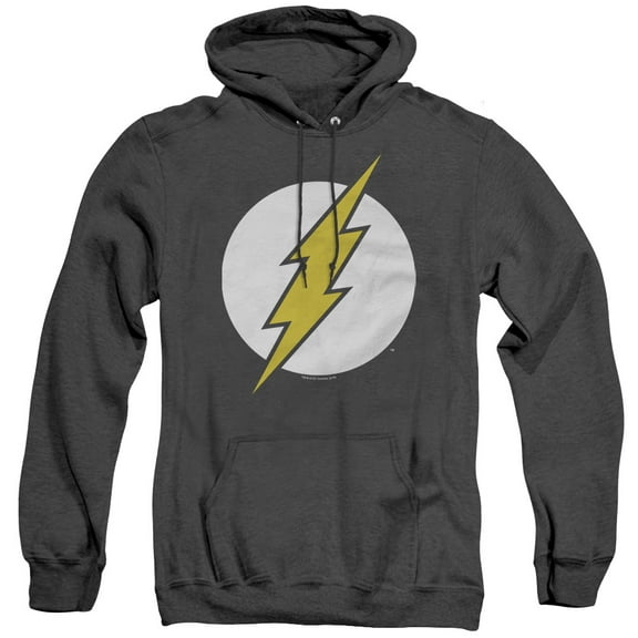 DC Comics Flash Fl Classic Adult Heather Hoodie Sweatshirt Black