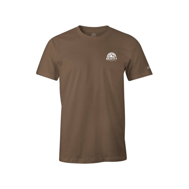 Gravity Outdoor Co. Mens Fine Jersey T-Shirt - Brown - Small
