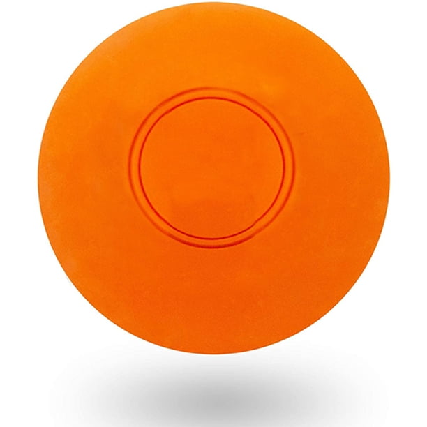 Massage Lacrosse Ball for Muscle Knots, Myofascial Release, Yoga & Trigger Point Therapy. Firm Rubber Scientifically Designed for Durability(Orange)