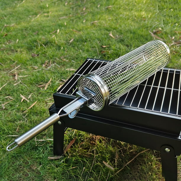 Cesta de parrilla para barbacoa de fácil limpieza para carne pescado camarones verduras barbacoa jaula red Hugtrwg Para estrenar