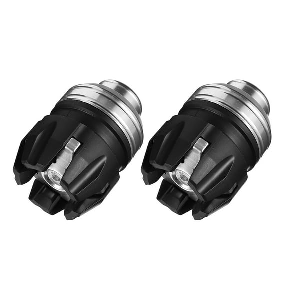 GOOHOCHY Motorcycle Anti Collision Cap with Aluminum Alloy Material for Motorbike Front Fork Silver 2PCS