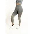 thumbnail image 2 of Womens High Waisted Leggings Butt Lifting Seamless Ombre for Gym Workout Yoga Running by MAXXIM Charcoal Heather Gray Medium, 2 of 5