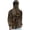 Dark Green |#15, variant on Men's UPF 50 Sun Protection Hooded Shirt with Integrated Face Cover Long Sleeve Lightweight Rash Guard Shirts L Dark Green