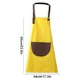 thumbnail image 3 of 1 Pack Children's Apron, Adjustable Waterproof Kids Art Apron with Pockets, Kids Painting Aprons for Cooking Baking Painting Crafting Art Gardening Grilling Activity, Yellow, 3 of 6