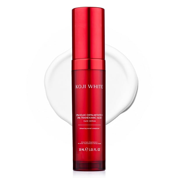 Sérum facial Koji White con 2% de dipalmitato de ácido kójico y 3% de ácido tranexámico con niacinamida, 30 ml