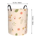 thumbnail image 2 of DouZhe Grands Paniers à Linge Pliables Imperméables, Imprimés de Pâques Floral Printemps Circular Hamper avec Poignées, 2 of 6