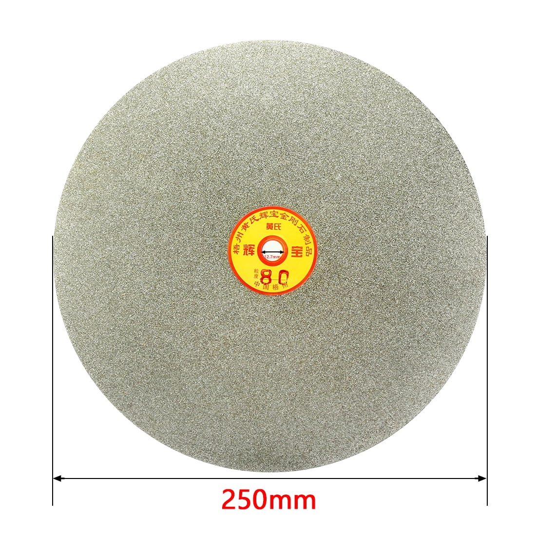 Unique Bargains Diamond Coated Flat Lap Wheel Grinding Sanding Disc Tool Grit 80