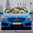 thumbnail image 2 of Awypu Flowers Car Sun Shade Windscreen Visor Prevent Your Car from Sun Heat & Glare for Vehicle SUV Truck Protector 55.12*29.92 in, 2 of 7