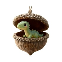 nTRIUQJ Forest Animal Acorn Ornaments – Cute Cartoon Animal Decorative Hanging Ornament, Cozy Forest Cone Animal Decoration, Acrylic Hanging Ornament for Christmas Tree C