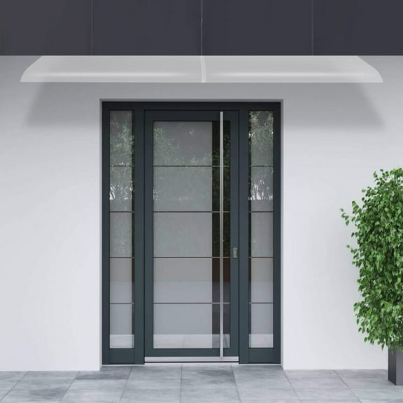 200*40cm Premium Clear Rain Shelter Cover - Durable PET Awning for Doorways & Windows Modern Design & Easy Installation