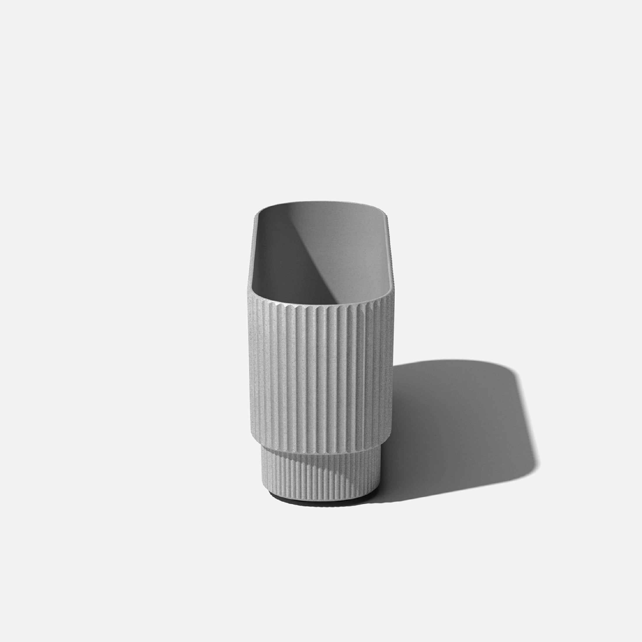 Veradek Demi Series 30" Long Plastic-Stone Planter - Gray 2 Pack