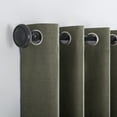 thumbnail image 3 of Sun Zero Duran Thermal Insulated 100% Blackout Grommet Curtain Panel, 50"x108", Olive Green (Single Panel), 3 of 5