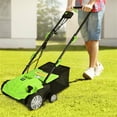 thumbnail image 5 of High Quality 13" Electric Lawn Dethatcher w/  Collection Bag and Removable Blades -Green, 5 of 8