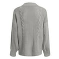 thumbnail image 4 of Cardigan Sweaters for Women Knit Button Up Light Grey Sweaters for Women Warm Sweaters Fall Outfits Womens Casual Sweater, 4 of 4