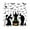 A, variant on HaiSphere Halloween Witch Window Clings, Spooky Wall Decals with Bats, Spiders, Black Crow and Black Cat, Horror Atmosphere Stickers for Halloween Party Living Room Home Wall Window Decoration,A