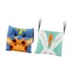 thumbnail image 3 of 2 almohadillas para sillas de comedor, cojines de asiento, cojines suaves para sillas de interior con lazos para sala de estar, cocina, jardín y hogar Conejito y ciervo, 3 of 9