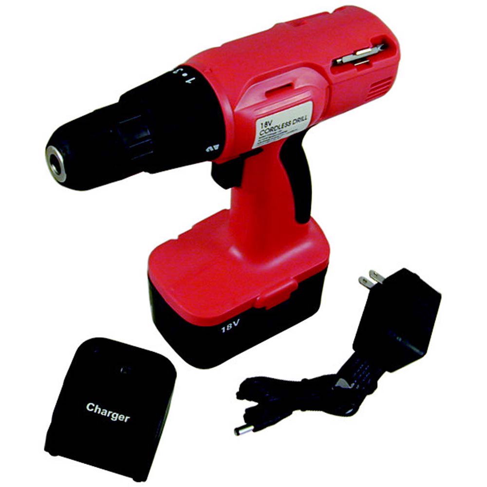 9.5" X 9" 18V Cordless Drill & Driver Set With Charger, Bits