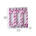 thumbnail image 4 of CSCHome Christmas Tree Candy Cane Ornaments Decorations Christmas Tree Candy Cane Hanging with Lanyard Can Be Hung on Christmas Trees, Windows, Walls (Silver), 4 of 6