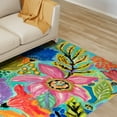 thumbnail image 6 of Secret Garden Floral II Washable Art Area Rug size 5'x8', 6 of 7