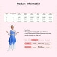 thumbnail image 7 of Miutii Kids Girls Color Block Dance Dress for Liturgical Worship Praise Long Sleeve Church Choir Gown Dancewear Royal Blue 14, 7 of 7