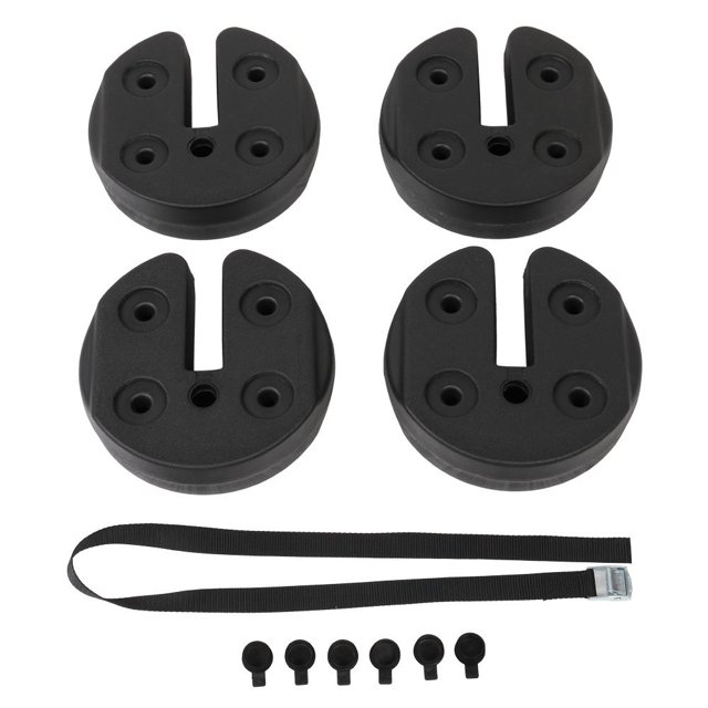 Zimtown Pesas para Dosel para Exteriores con Contenedor de Agua Negra de 150 lbs (4 Piezas)