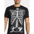 thumbnail image 4 of Halloween Men's Skeleton Webbed Ribs Graphic Tee from Way to Celebrate, Sizes XS-3XL, 4 of 5