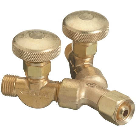 Western Enterprises Valved "Y" Connections, 200 PSIG, Brass, Male/Female, LH, 5/8 in - 18
