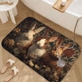 thumbnail image 4 of 1pc Three Rabbits Absorbent Non-Slip Bathroom Thickened Flannel Rug Decor,Soft,Quick Drying,Suitable For Indoor/outdoor Use,Bathrooms,Bedrooms,Kitchens,Terrace,Laundry Rooms,16"x24", 4 of 9
