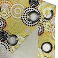 thumbnail image 4 of Ambesonne Geometric Grommet Curtain, Psychedelic Rings, 50" x 96", Mustard, 4 of 6